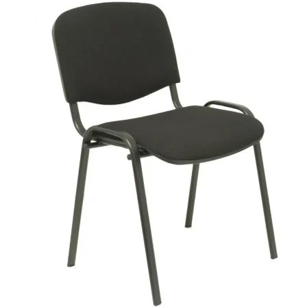 PIQUERAS Y CRESPO Alcaraz Silla Confidente Apilable con Asiento Tapizado ARAN Negro PIQUERAS Y CRESPO Alcaraz Silla Confidente Apilable con Asiento Tapizado ARAN Negro